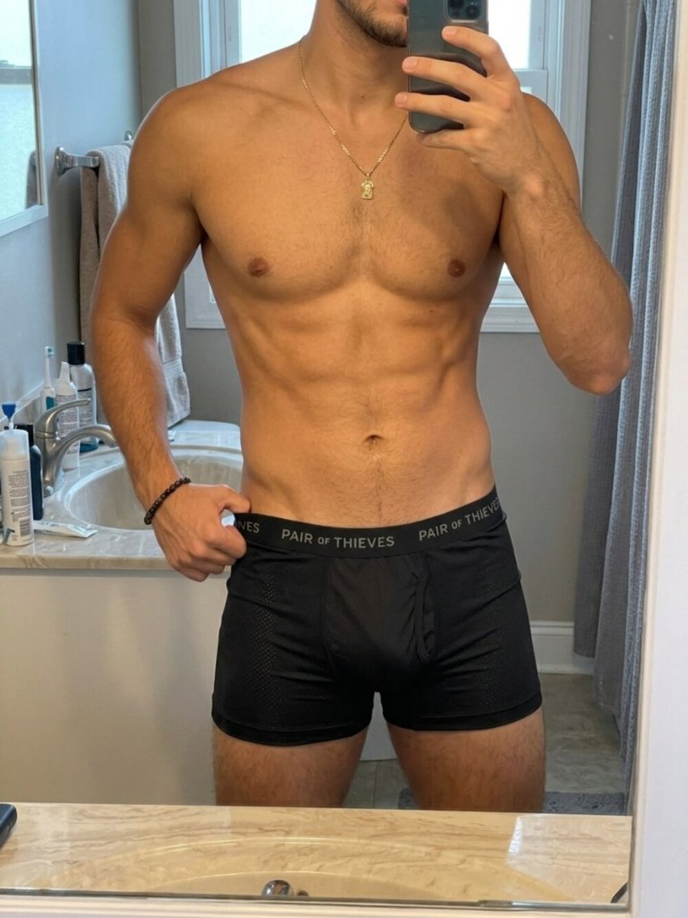 Pair of Thieves Men's Black Trunk Boxer Brief Underwear Activewear Size S